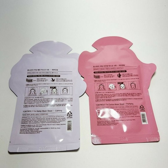 Tony Moly DUO I'm Real Sheet Mask Hemp Cactus - Picture 2 of 2